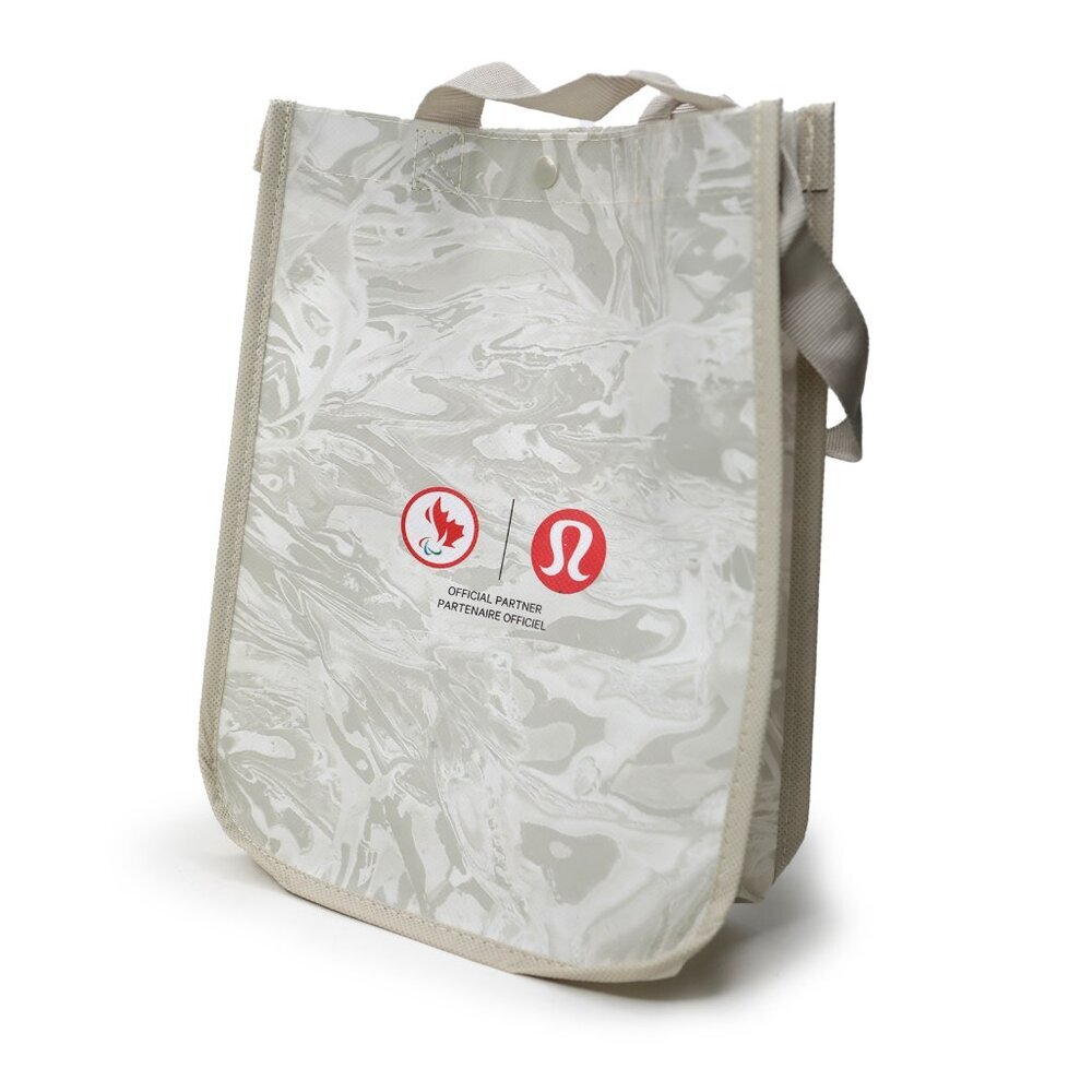 Lululemon Limited Edition Olympic Winter Marble Reusable Small Shopping Tote Bag